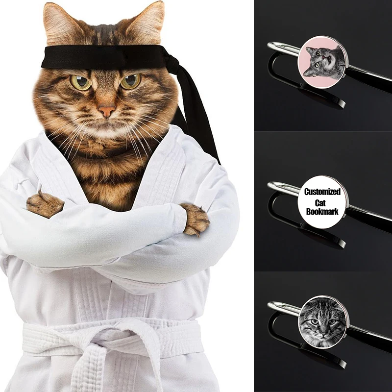 Cat Bookmark Metal Custom Marks Free box and Indicators of Custom Islamic Books gift