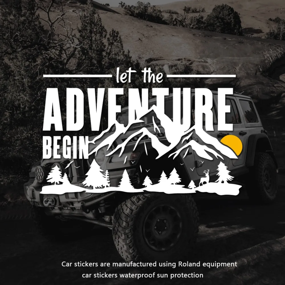 1 Piece of truck decal. Start your adventure with this off-road vehicle decoration. Waterproof. Large truck decoration.