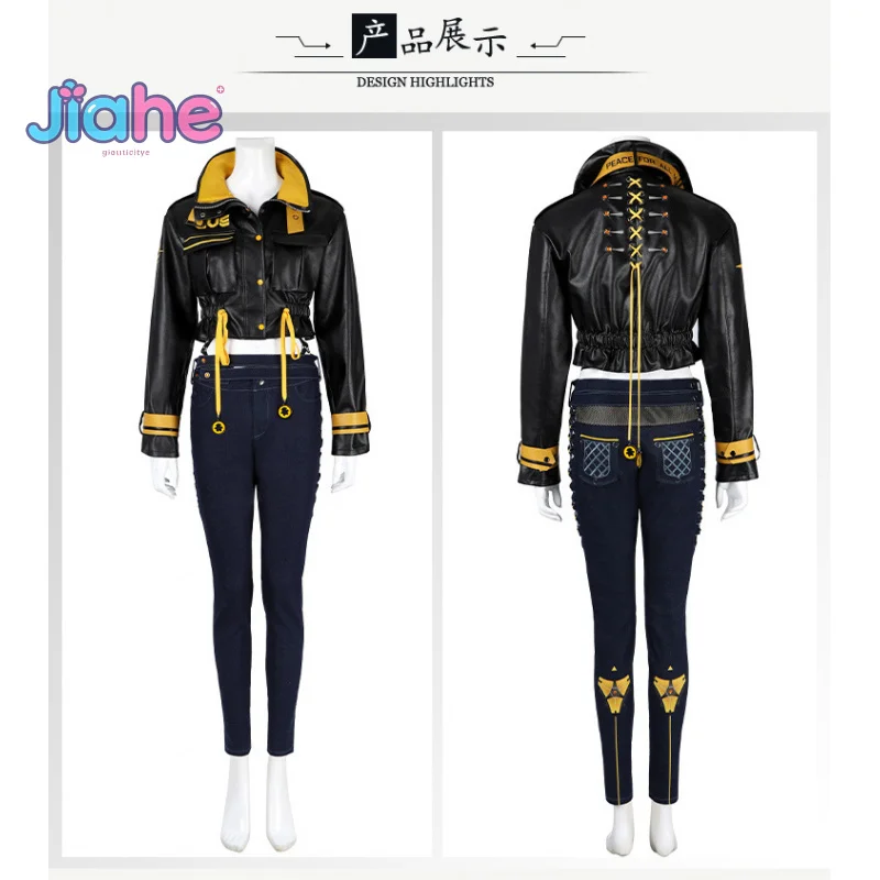 Eve Stellar Blade Cosplay disfraz de aventurero en el desierto chaqueta de cuero pantalones cinturón anillos uniforme Halloween carnaval traje de mujer