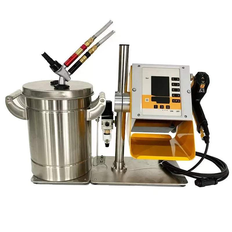 

Laboratory Test Electrostatic Manual Powder Coating Gun With Small Powder Hopper For Spraying Painting