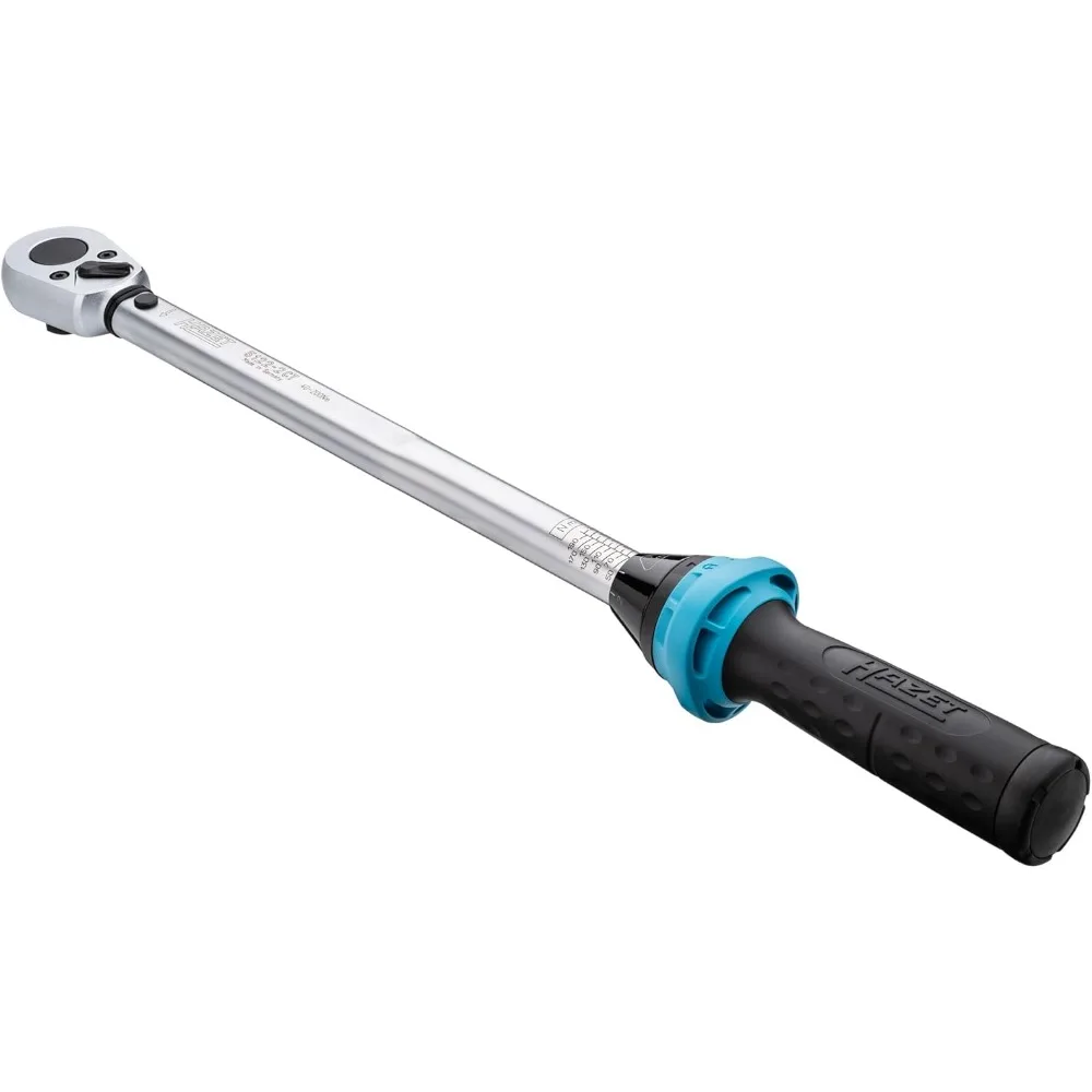 

HAZET Torque Wrench 5122-2CT I Output: Square 12.5 mm, 1/2 inch, Tolerance: 4%, 32 Teeth Actuating Angle 11.25 Degrees I User-Fr
