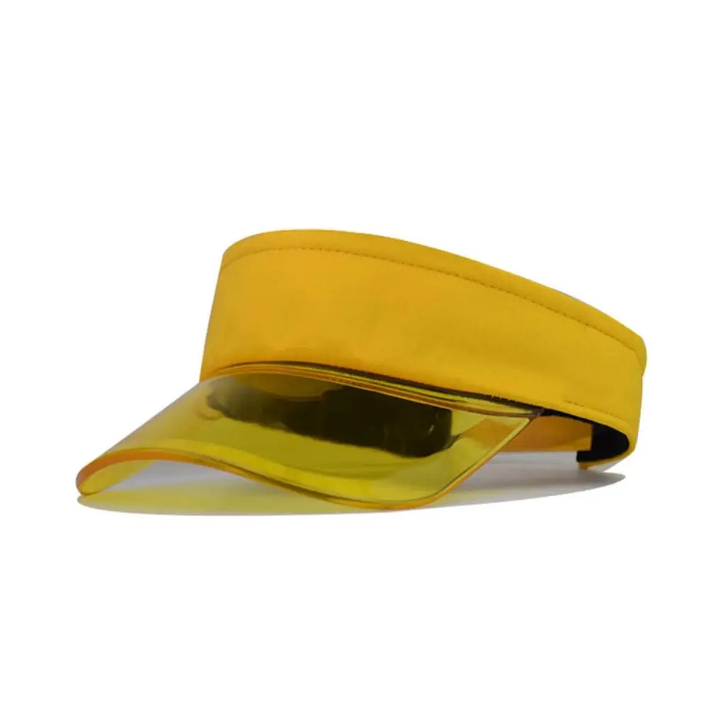 

Running Adjustable Transparent Visor Caps Clear Brim Sun Visor Summer Sun Hats Topless Anti-UV Empty Top Hat Women Men