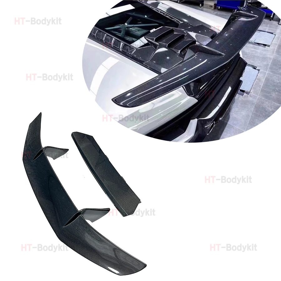 For Lamborghini Huracan LP580 LP610 P Style Rear Trunk Spoiler Real Carbon Fiber Rear Trunk Duck Spoiler Wing