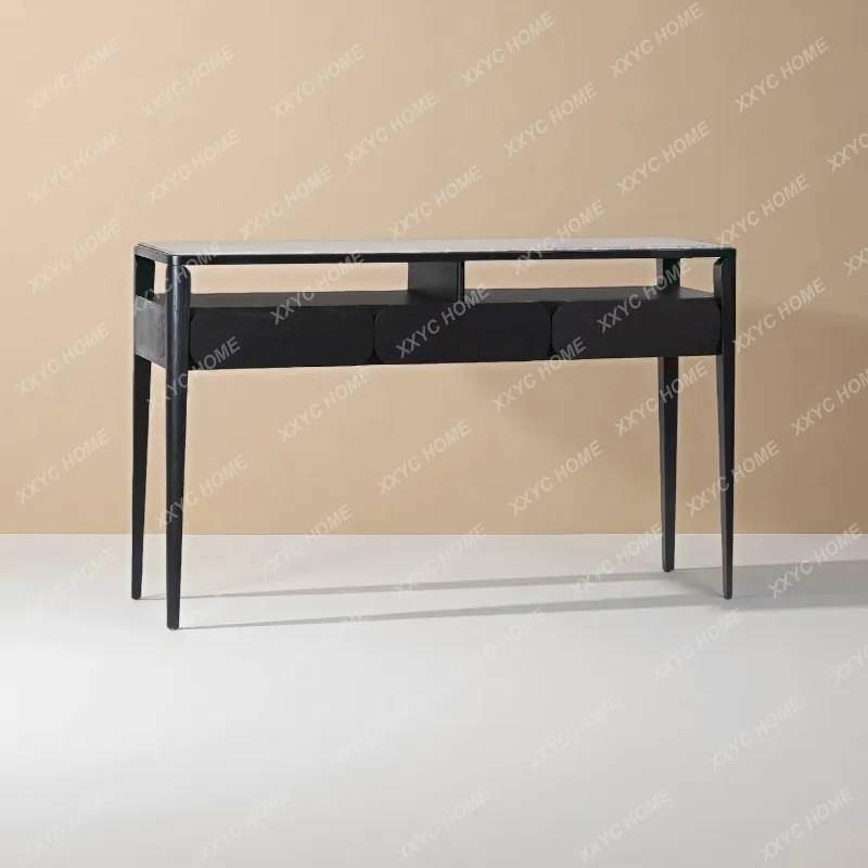 XX Modern simple solid wood entrance table marble entrance table living room side table sofa back few