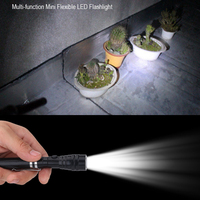 Aluminium Alloy Flash  Flashlight Multi function  Flexible Telescopic LED Flashlight Rotatable Torch with Magnetic End