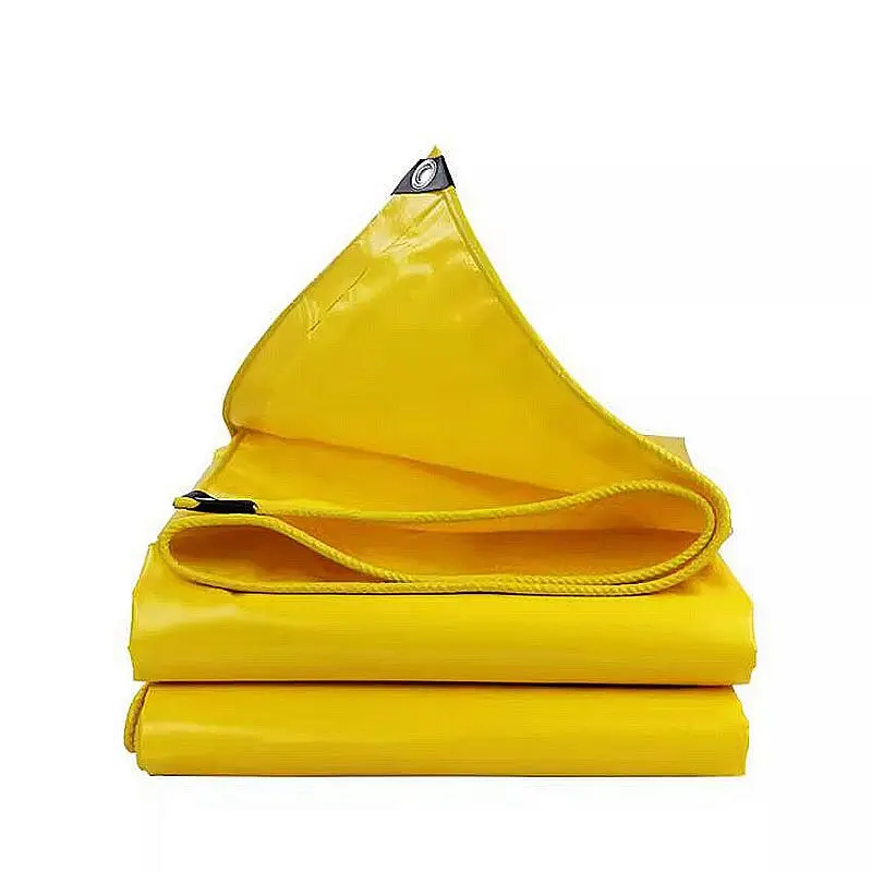 

600GSM Yellow Tarp Waterproof Tarpaulin Outdoor Shadow Awning Canopy Tent Beach Umbrella Tents for Camping Garden House