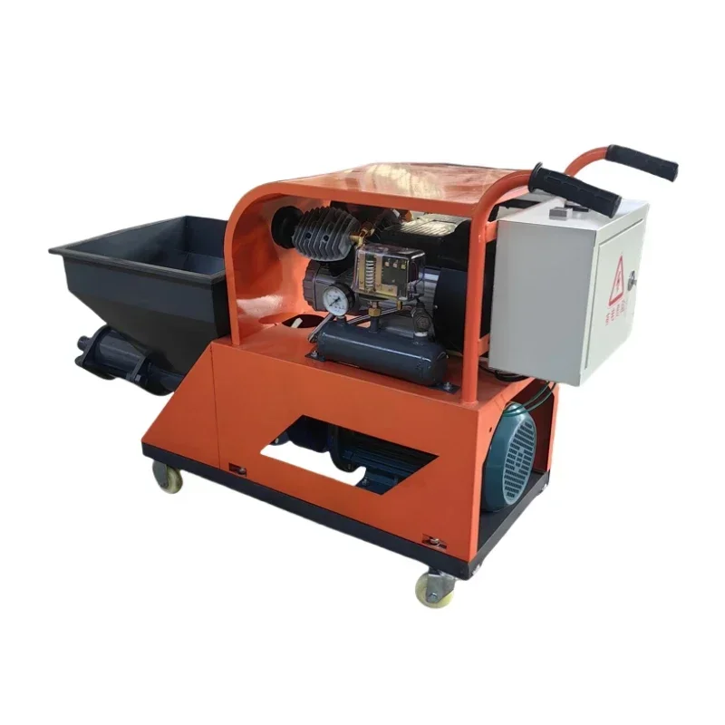 Electric Concrete Mortar Spraying Pumping Mortar Spray Plaster Rendering Machine Cement Mortar Plastering Spraying Machine