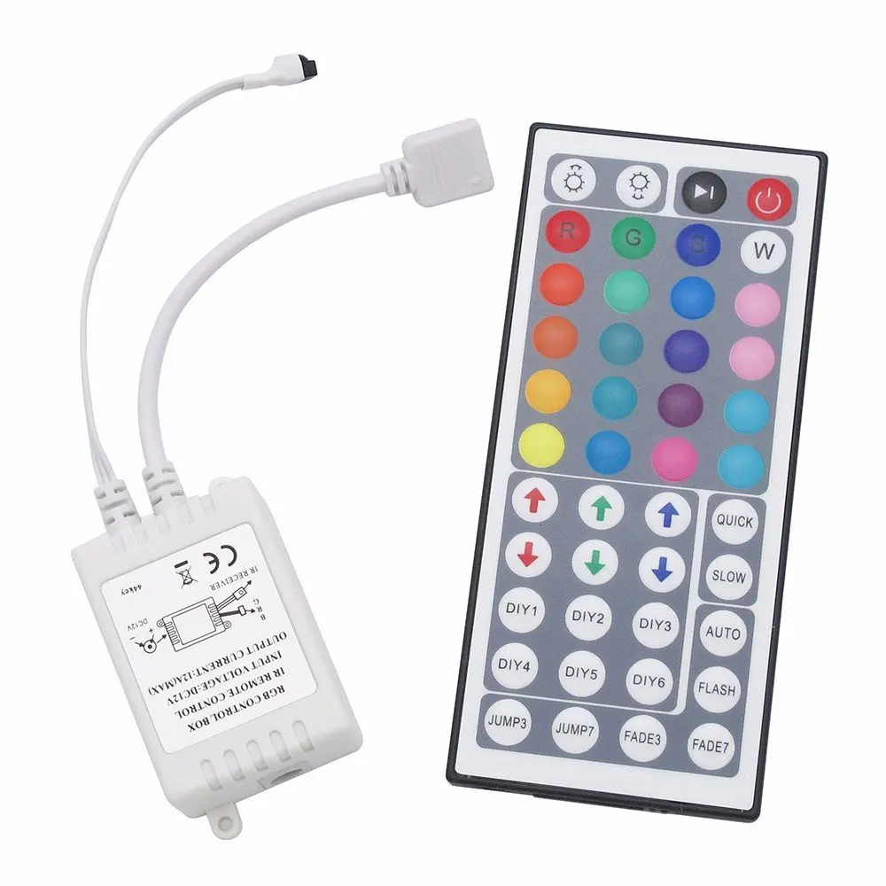 

Led Controller 44 Keys LED IR RGB Controler LED Lights Controller IR Remote Dimmer DC12V 6A For RGB 3528 5050 LED Strip