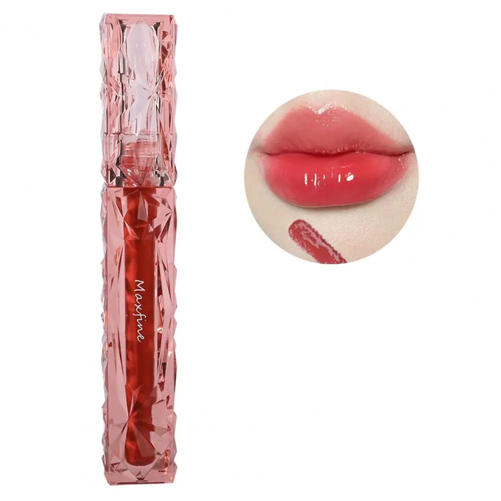 Nude Brown Mirror Water Lip Glaze Moisturizing Sexy Red Lip Tint Lipstick Makeup Long Lasting Non-stick Cup Lip Gloss Cosmetics