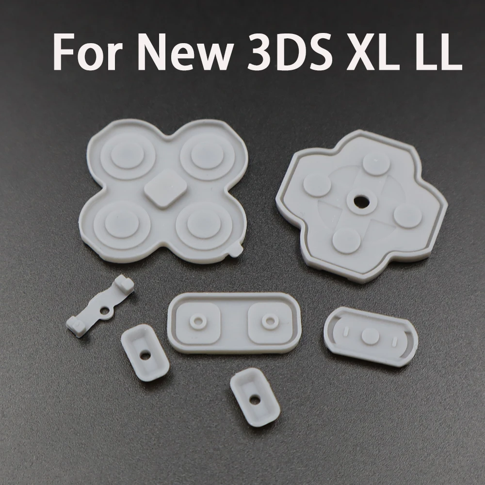 1 комплект внутренней клавиатуры из силиконовой резины для 3DS и 3DS XL, новой 3DS и новой 3DS LL, запасная часть проводящей кнопки