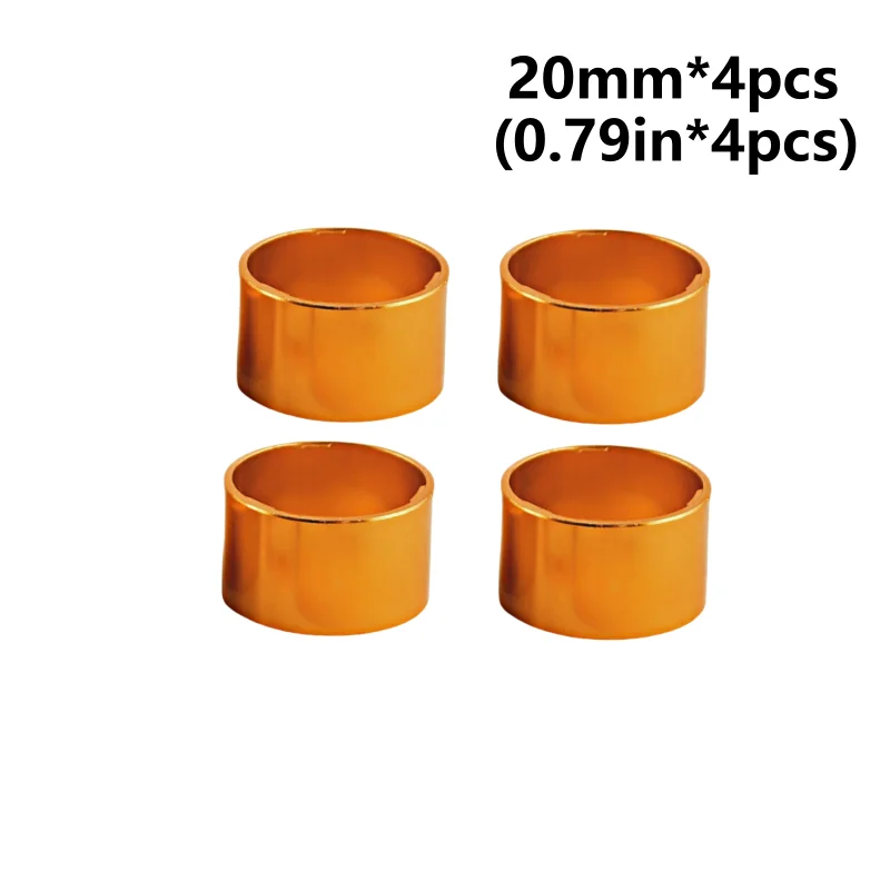 4PCS Kit Fahrrad Headset Spacer 5MM 10MM 15MM 20MM Fahrrad Lenker Vorbau Spacer 28,6 MM Aluminium Legierung Headset Vorbau Spacer Set – Detail 19