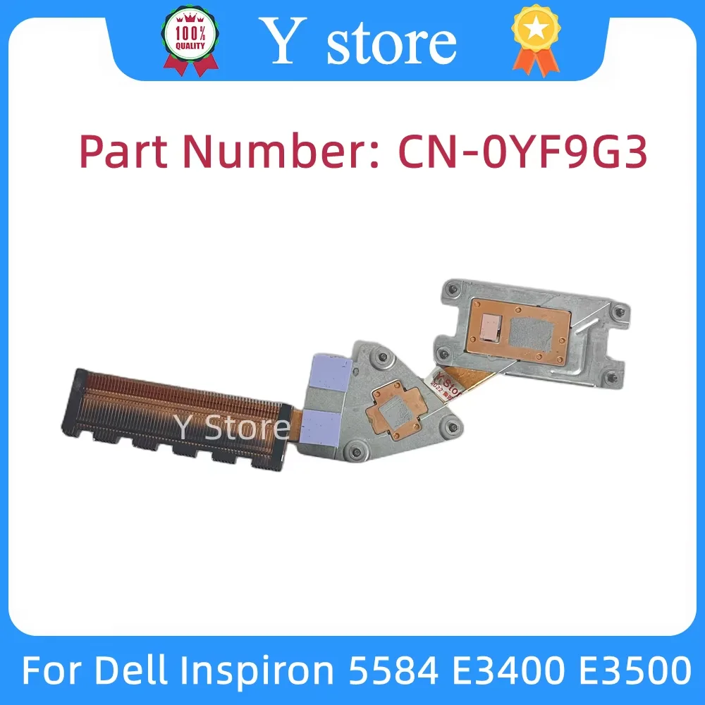 Y Store New Original For Dell Inspiron 5584 E3400 E3500 Radiator Copper Tube Heatsink 0YF9G3 YF9G3 CN-0YF9G3 Fast Ship