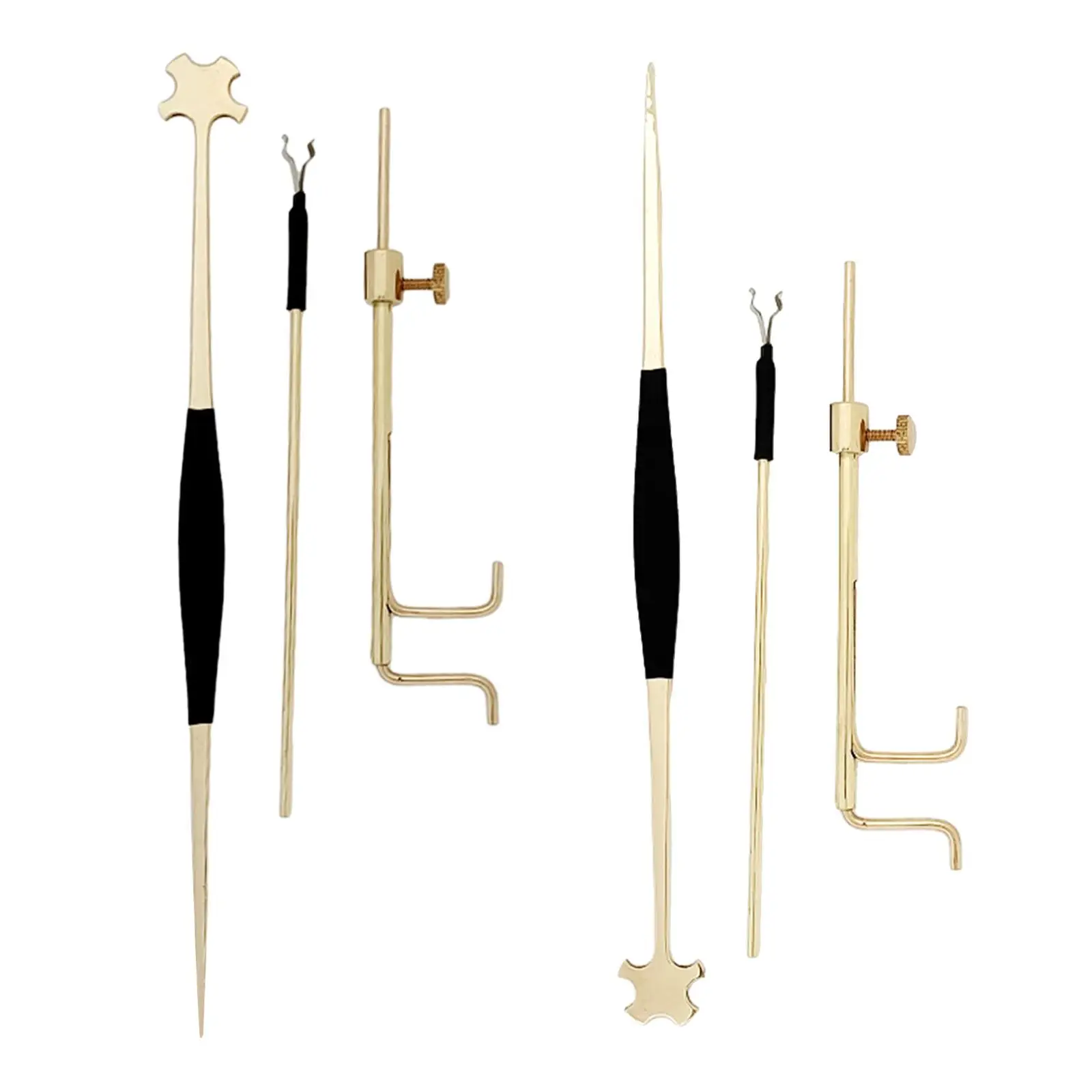 Sound Post Gauge Sound Column Clip and Setter Luthier Repair Tool Set for Concerts Performance Talent Shows DIY Pianists Parties