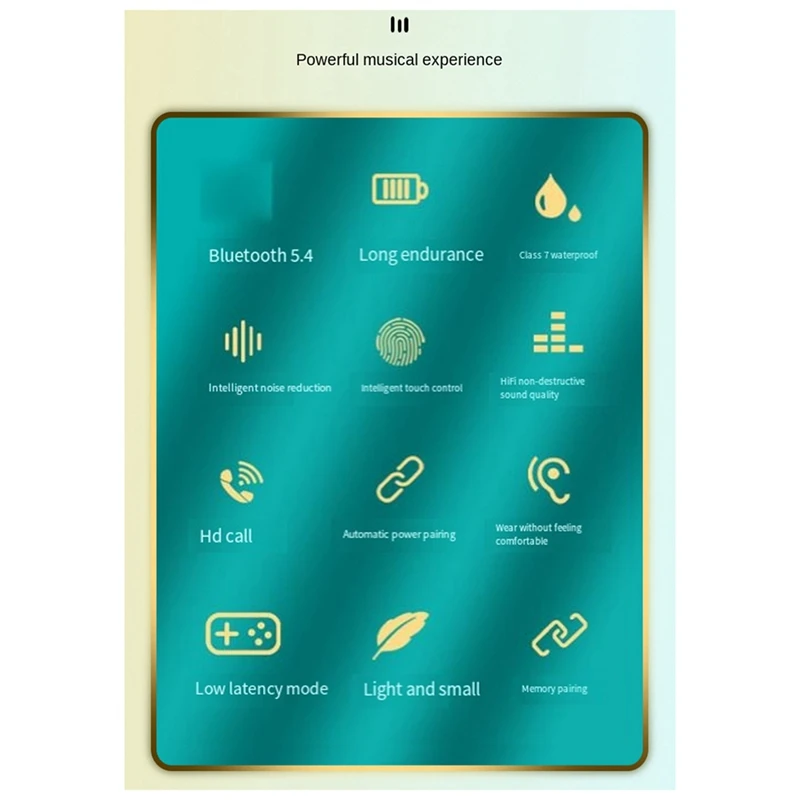 Mini TWS Bluetooth 5.4 Wireless Earbuds With Wireless Charging Case Invisible Mini Bluetooth Earphones