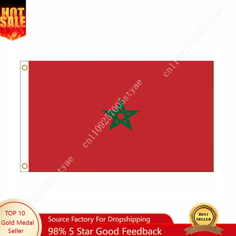 

Morocco Flag Morocco National Flags Wall decoration Sign Banner Poster For Outdoor indoor 90x150cm The Kingdom of Morocco Natio