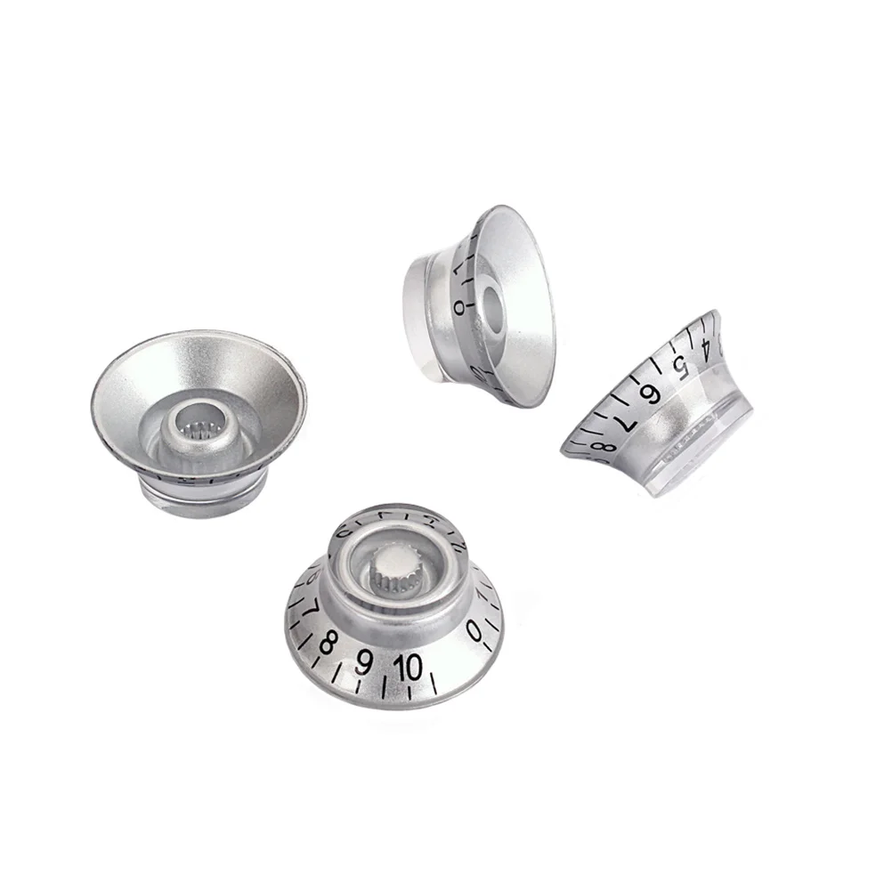 

4 pcs Acrylic Guitar Amplifier Knobs Volume Control Replacement Cap For Bass Amp Durable Lightweight Easy Install No