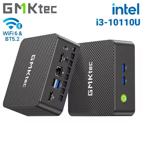 GMKtec G3 Pro Mini PC Intel i3-10110U Windows 11 Pro Mini PC 8GB DDR4 256GB PCIe M.2 SSD WiFi 6 BT5.2 Desktop Computer