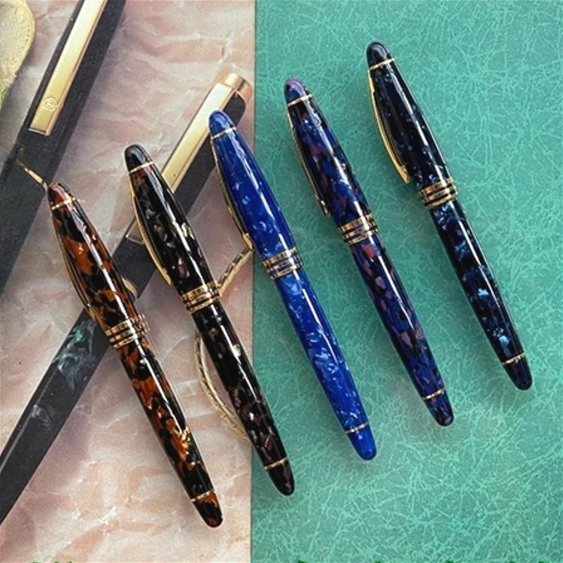 

Hero 2010 Diamond Fountain Pen 14K Acrylic Resin F 0.5MM Collection Practice Daily Adult Business Office Gift Premium Stationery