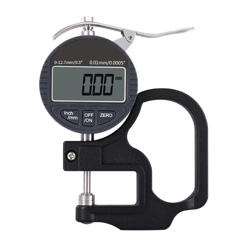 

Electronic Digital Dial Thickness Gauge 0.5 inch 0.0005" Resolution Measuring Tool for