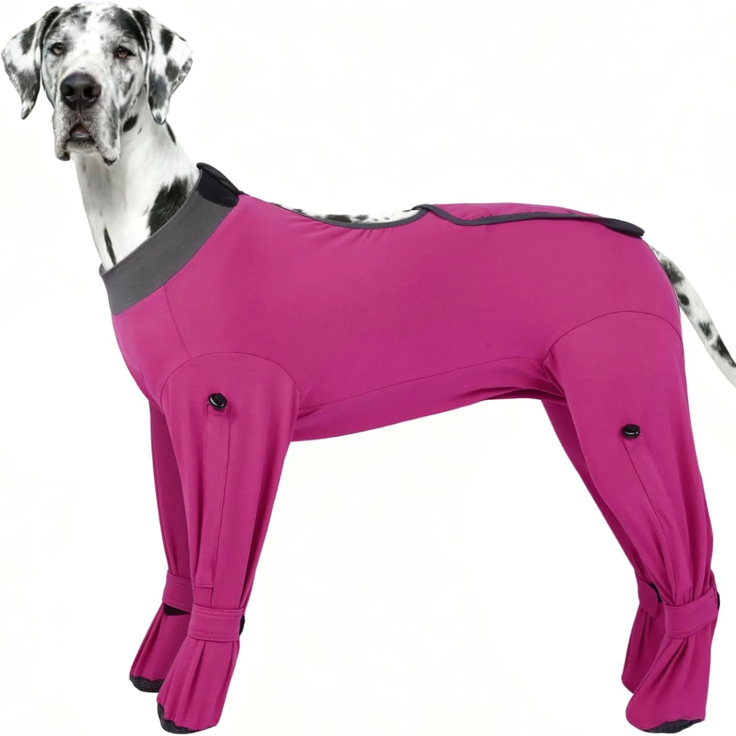 Four Leg Dog Recovery Suit with Paw Covers, Anti Shedding Dustproof Surgical Onesie for Spay Wound Protection