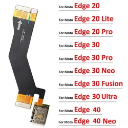 Для Motorola Moto Edge 20 30 S30 Pro Neo Fusion Lite Sim кардридер держатель коннектор материнская плата гибкий кабель