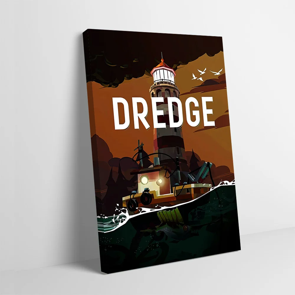Dredge Game Cover Art Printing Poster Customizable Pictures Wall Art Canvas Painting for Home Decor Living Room Decorations Arts