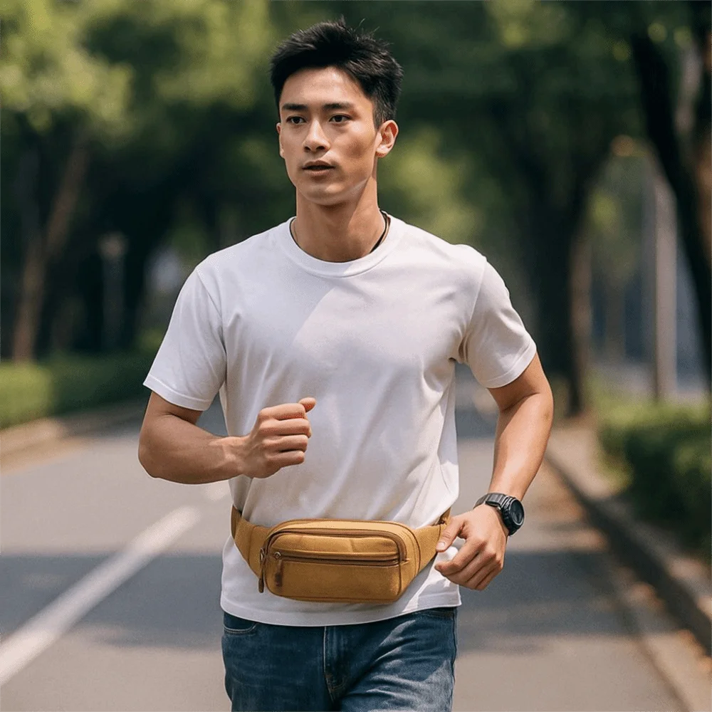 

Adjustable Sports Waist Bag Portable Lightweight Men Chest Bag Large Capacity Waterproof Sports Bag Outdoor Sports