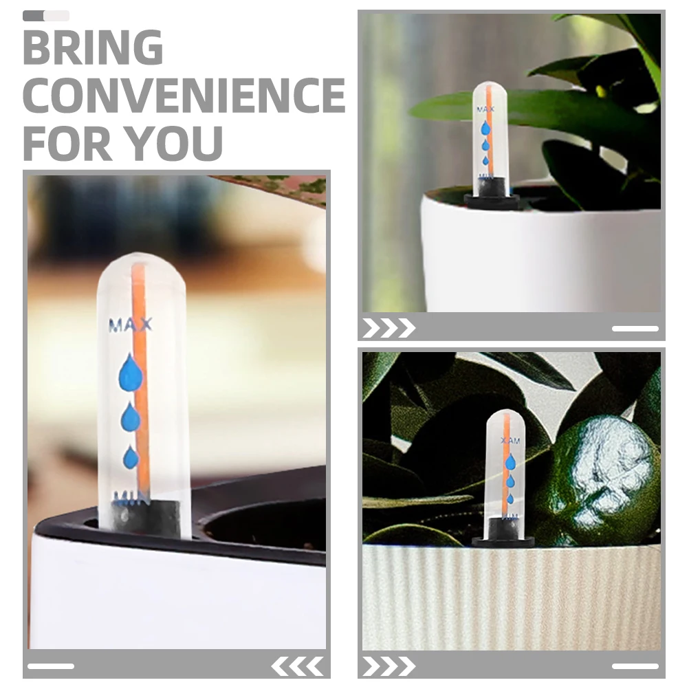 

4pcs Water Indicator Clear Scale Buoy Design for House Plants Flower Water Tester Pot Meters Tank Gauge Durability