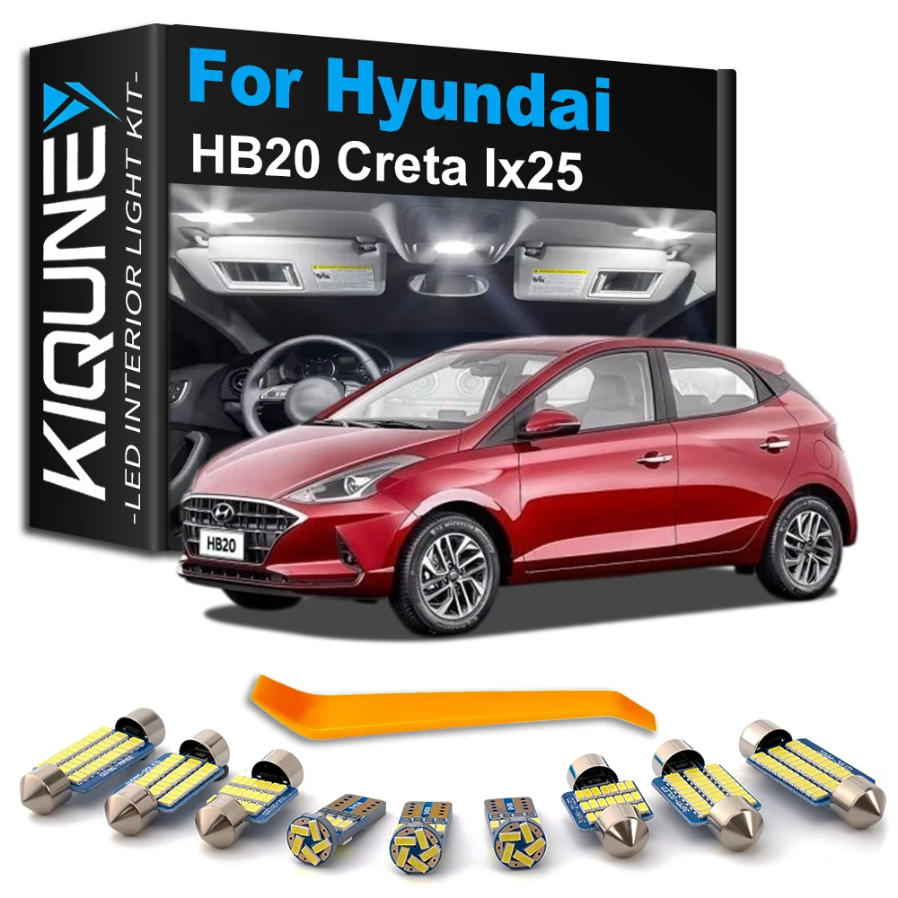 Car LED Interior Lights Kit Canbus Accessories For Hyundai HB20 Brasil Ix25 Creta 2012 2013 2014 2015 2016 2017 2018 2019 2020