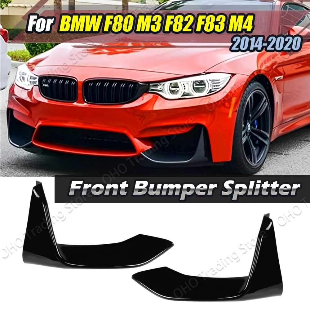 Крышка передней противотуманной фары автомобиля для BMW 3 серии 4 F80 F81 F82 F83 M3 M4 2014-2020 Бампер Canard Боковой спойлер Сплиттер Карбон Крышка передней противотуманной фары автомобиля для BMW 3 серии 4 F80 F81 F82 F83 M3 M4 2014-2020 Бампер Canard Боковой спойлер Сплиттер Карбон