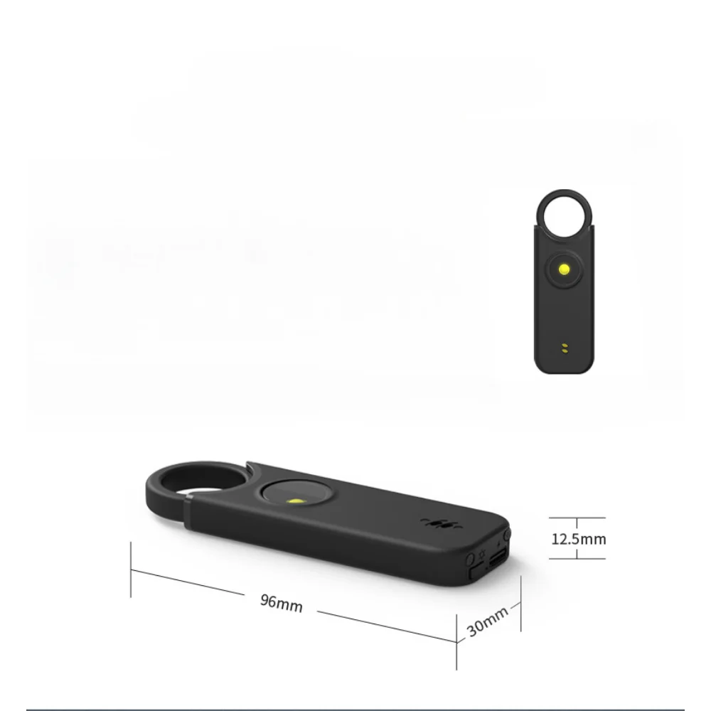 Keychain Self Defense Supplies Anti-wolf Alarm 135db Vibration Induction Alarm Charging Flash Personal Alarm Security Protection