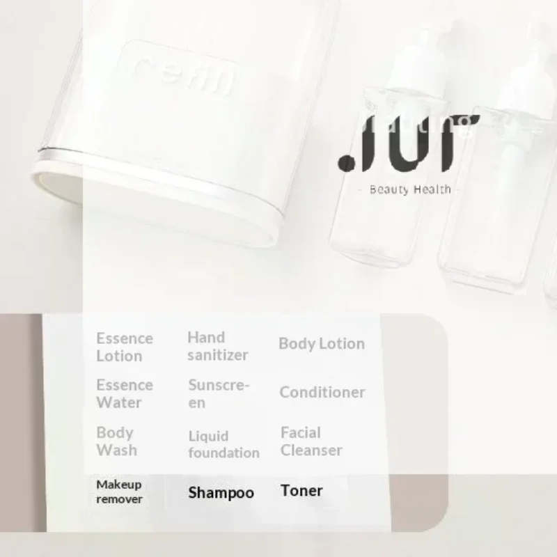 2/4-in-1 Travel Liquid Dispenser Split Bottle System Shampoo Lotion Shower Gel Soap Sub-bottles Press Container For Easy Packin