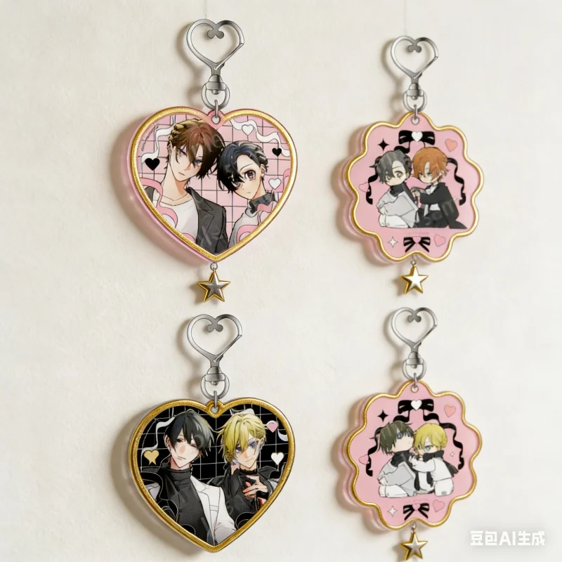 Sasaki y Miyano Personaje de Anime HD llavero acrílico Hirano Akira Shuumei Yoshikazu 6CM bolsa llavero de coche accesorios regalos para seguidores