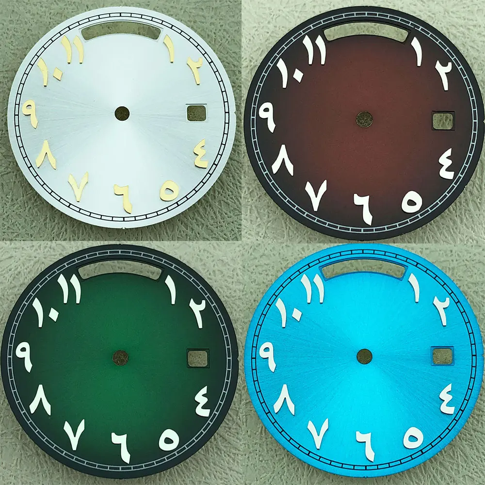 Циферблат с двойным арабским календарем диаметром 31 мм, подходящий для механизма 8285. Замена аксессуаров для часов поддерживает индивидуальный логотип.