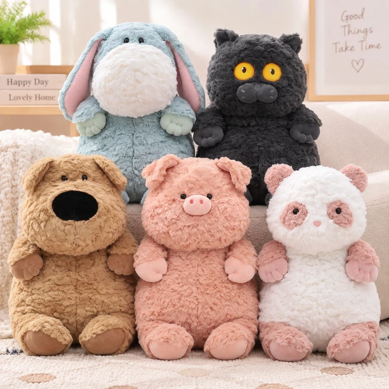 40cm Bobowa Animal Series Plush Toy Cute Cartoon Soft Stuffed Doll Fluffy Animal Plushie Sleep Pillow Home Decor Birthday Gifts