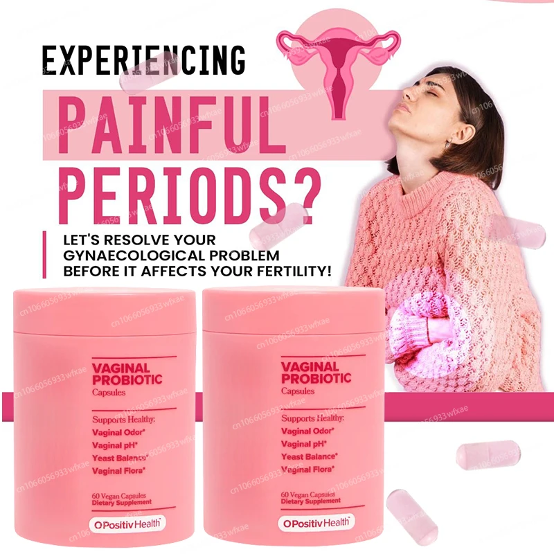 Woman Capsules Probiotic Vitamins Supports Healthy 60Capsules Dietary Supplement Yeast Balance Vaginal Health
