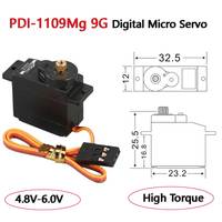 JX PDI-1109Mg 9G Mini Metal Gear Digital Micro Servo For Rc Model Fixed-Wing Airplan 1/18 Car Boat Robot Arm Helicopter RC Parts