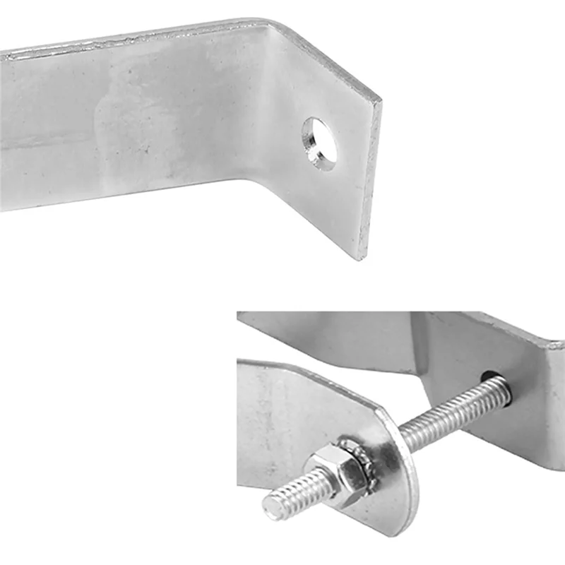 A76G-Heavy-Duty Podwójny uchwyt ścienny do masztu antenowego TV ze wspornikami i śrubami dociskowymi