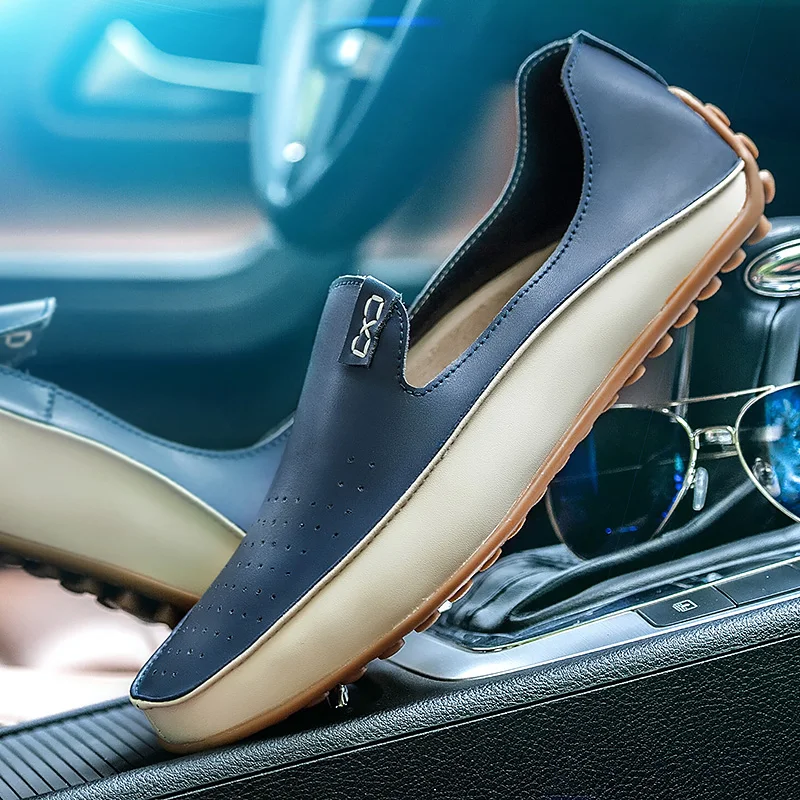 Zapatos de Vestir de Diseñador de Lujo para Hombre, Tallas Grandes 38-47, Mocasines Casuales Transpirables y Cómodos, Zapatos de Cuero para Hombre