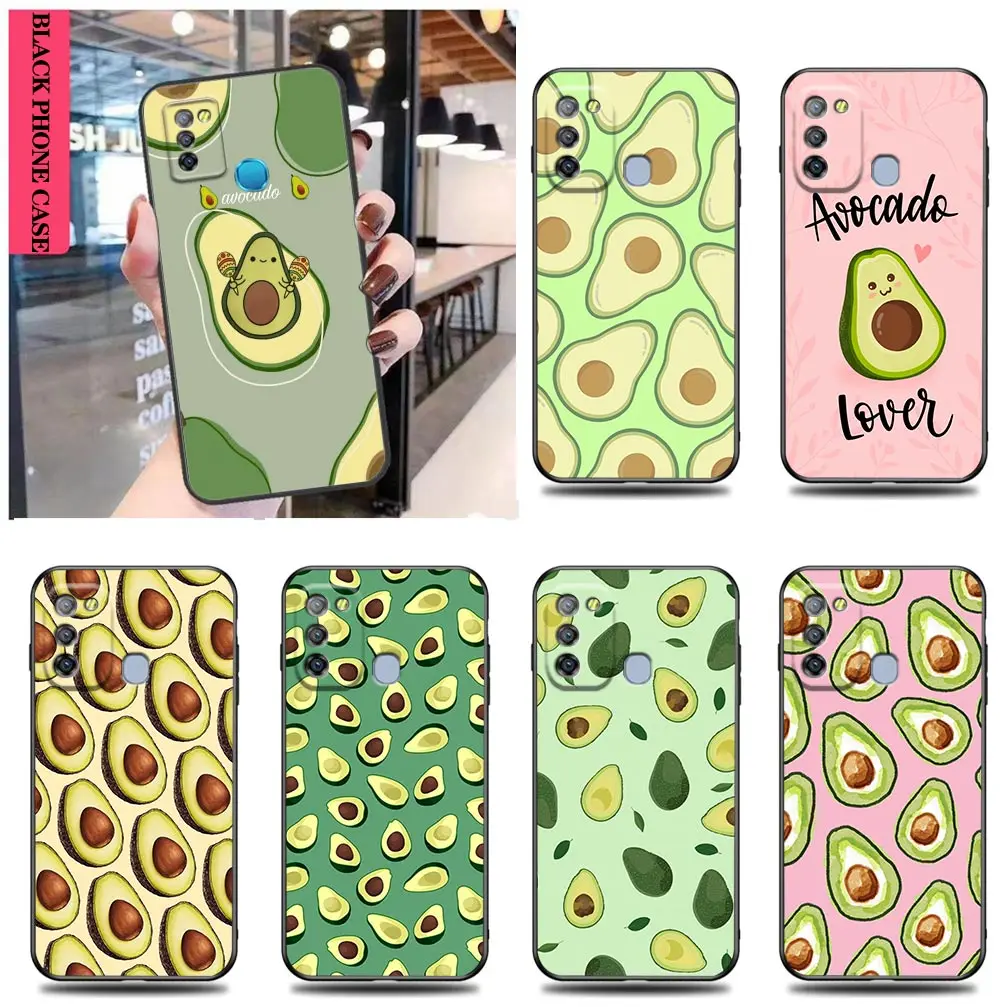 Cute Cartoon Avocado Funda Case For Infinix CAMON 19 16 ZERO X NEO 20 8 POVA 4 2 NEO2 NOTE 12 G96 11 10 8 8I S5 Case Shell Capa