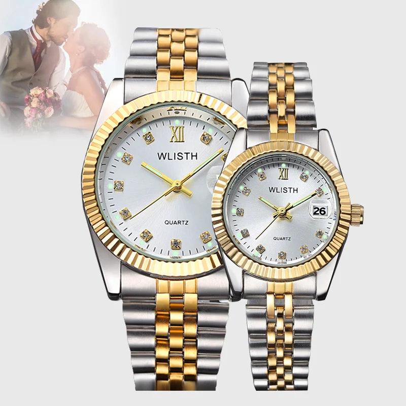 Women's Wristwatch Classic Quartz Watch Female Elegant Clock Luxury Couple Watch Waterproof Date Clock Male Sports Watches Gift