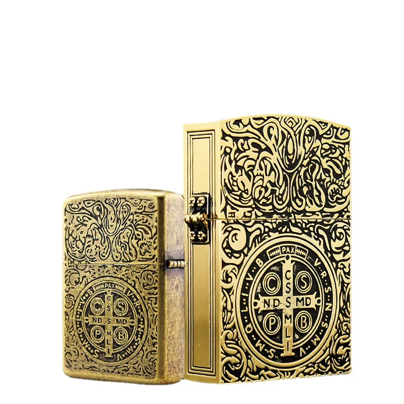 1:1 Limited Edition ZORRO versized Kerosene Lighter Metal Personality Constantine Creative Heavy Armor Oversized Lighter Gift