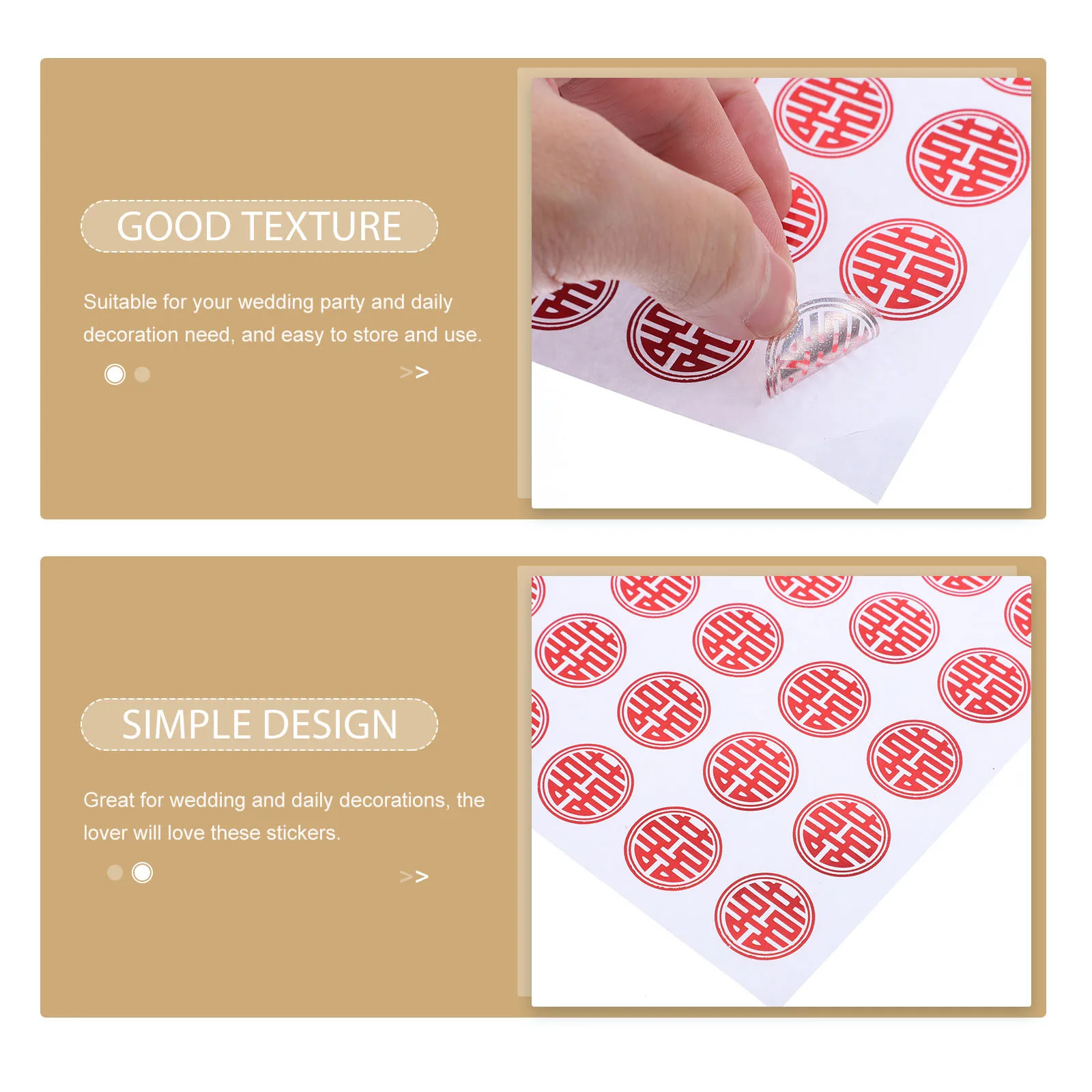 

20 Sheets Wedding Sticker Envelope Label Premium Material Romantic DIY Sealing Decals for Gift Bag Card Scrapbook Decoration