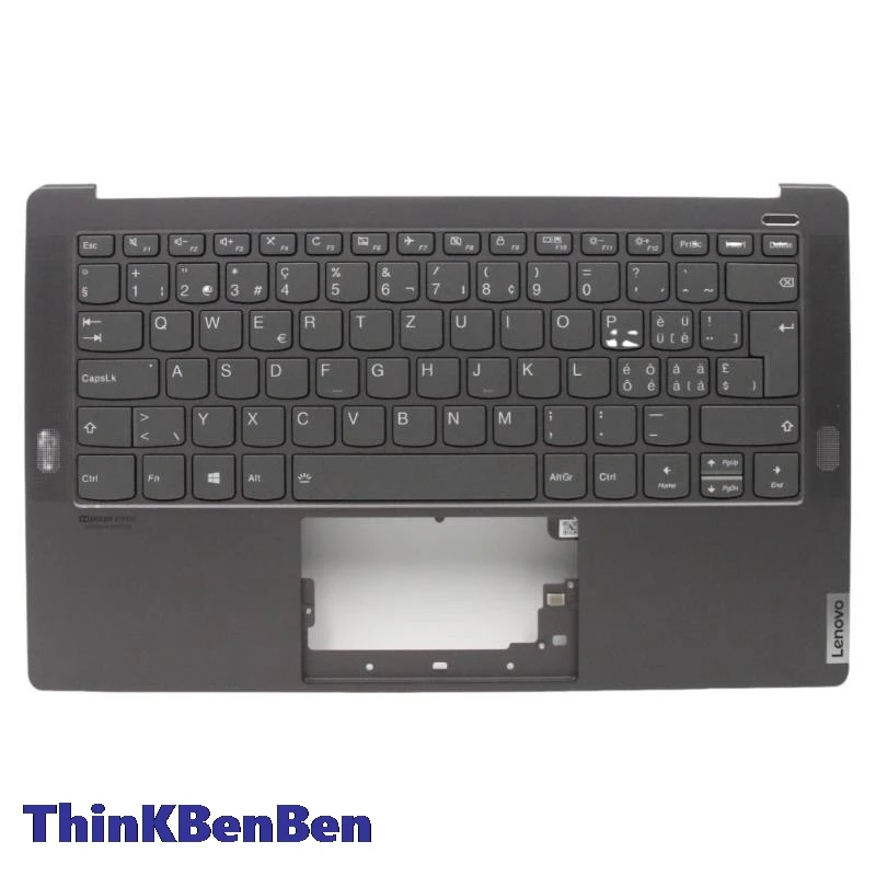 SWS Swiss Iron Gray Keyboard Upper Case Palmrest Shell Cover For Lenovo Yoga S940 14 14IWL 14IIL 5CB0U42514