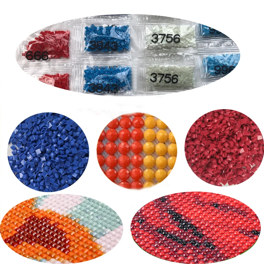 Smalto per unghie Puzzle fai da te diamante ricamo pieno quadrato rotondo trapano mosaico 3d pittura diamante fai da te Negozio di unghie, pittura