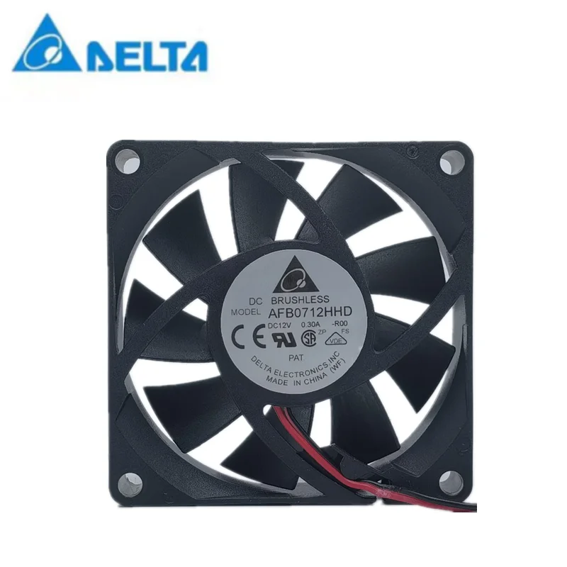 Kipas Pendingin Sasis CPU Komputer AFB0712HHD 12V 0, 30A 7020 7Cm Delta Baru