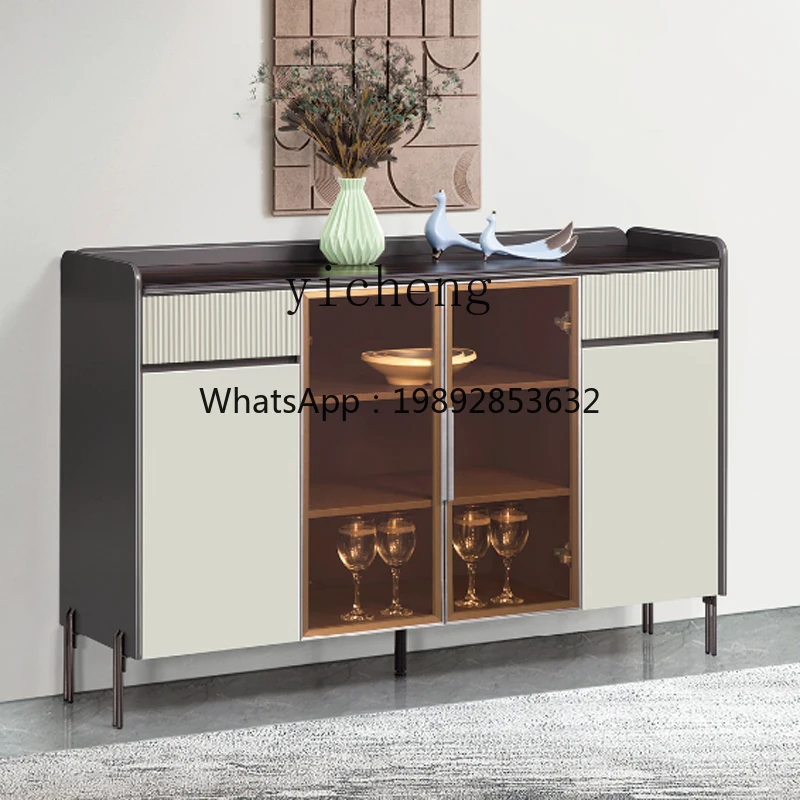 GZ Slate side cabinet Kitchen storage cupboard Italian porch multi-function cabinet