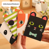 1pcs Cartoon Cute Small Book Mini Pocket Notebook Portable Diary Note Children's Small Prize Booklet 16 Sheets