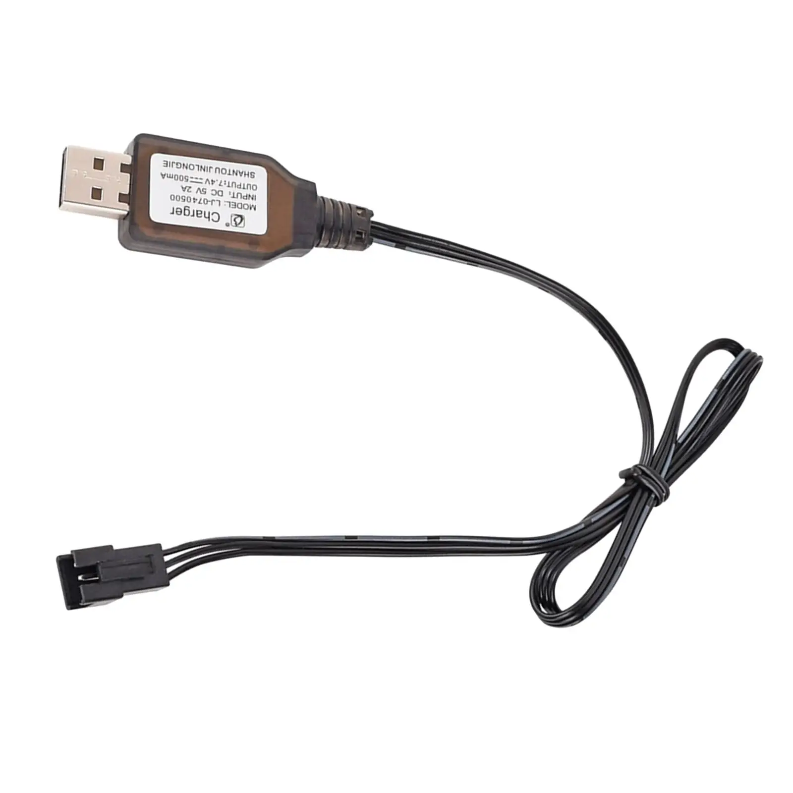 Kabel do ładowarki USB akumulatora 7.4V 3 Pin Smart 500MA ze złączem SM-3P do helikopterów samochodowych RC zabawki zdalnie sterowane łodzi