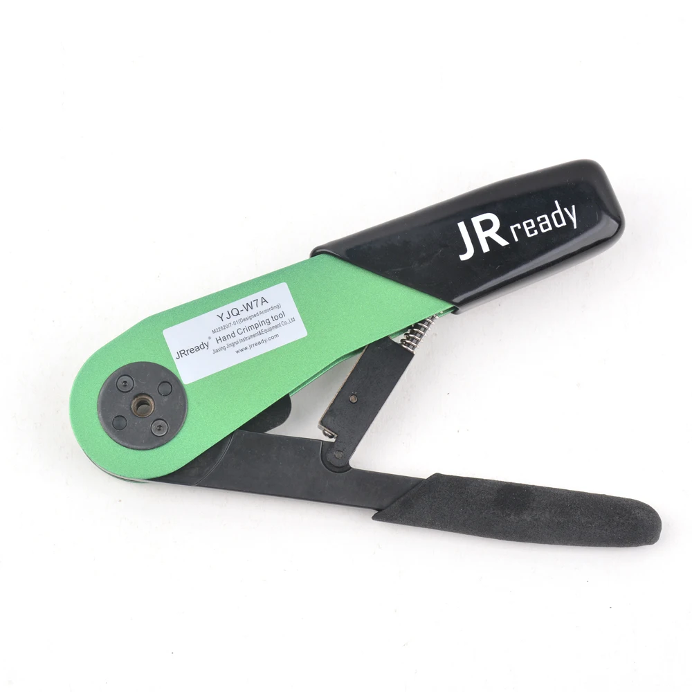 JRready YJQ-W7A Aviation Hand Crimp Tool Ratchet Clamp Crimp Tool M22520/7-01 Adjustable Plier 16-28AWG